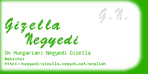 gizella negyedi business card